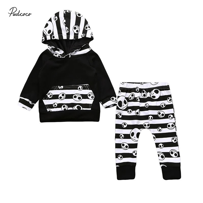 2017 Halloween Newborn Toddler Kids Boy Girl Clothes Long Sleeve Hooded Tops Harem Pant 2PCS Outfit Children Autumn Clothing Set
2017 Halloween Newborn Toddler Kids Boy Girl Clothes Long Sleeve Hooded Tops Harem Pant 2PCS Outfit Children Autumn Clothing Set