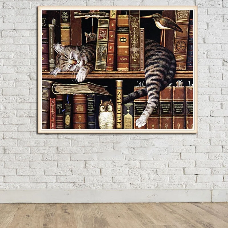 Diy Diamond Painting The Cat On The Shelf 3D Diamond Painting Round Rhinestones Full Round Drill Painting Embroidery Animals
Diy Diamond Painting The Cat On The Shelf 3D Diamond Painting Round Rhinestones Full Round Drill Painting Embroidery Animals