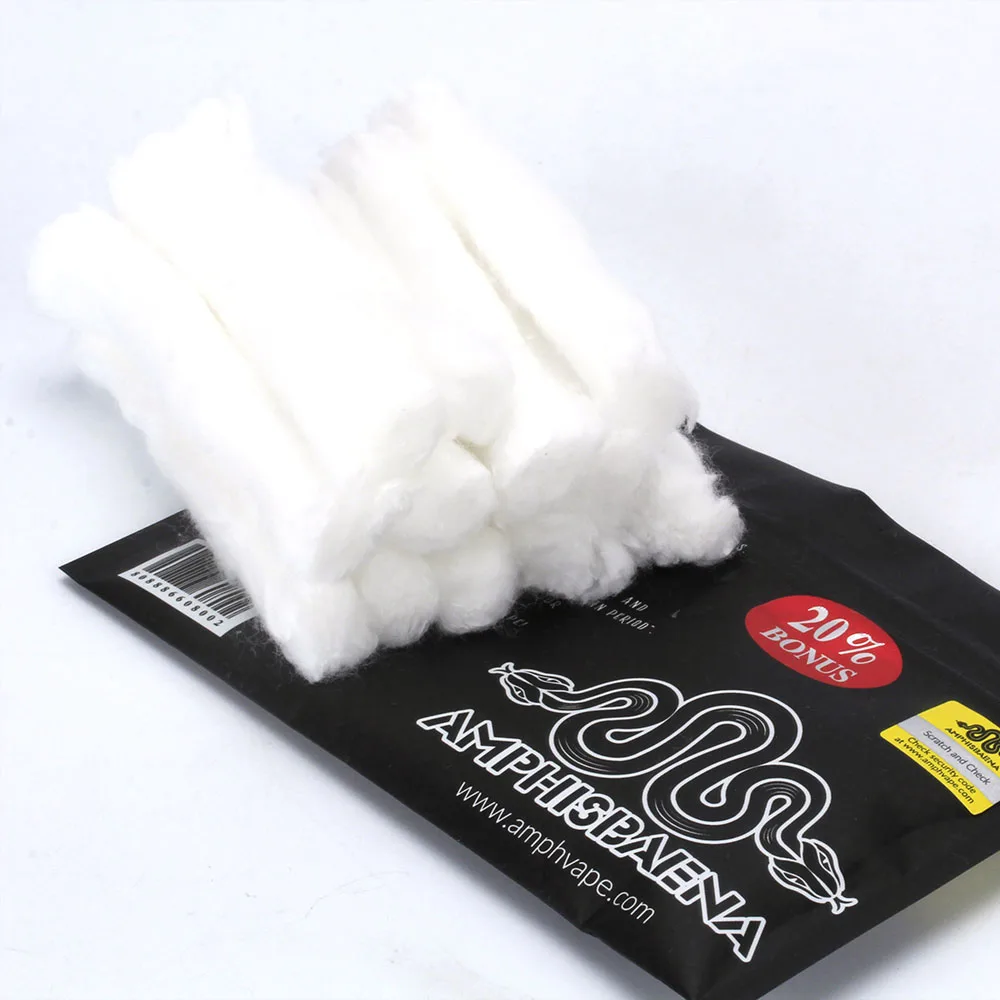 Ampisbaena Orgnic Cotton 12pcs/Pack For Electronic Cigarette Accesorries RDA RDTA DIY Vaporizer Atomizer Heat Wire
Ampisbaena Orgnic Cotton 12pcs/Pack For Electronic Cigarette Accesorries RDA RDTA DIY Vaporizer Atomizer Heat Wire