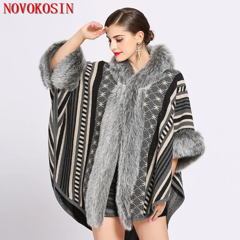 2019 Oversize Women Printed Designer Female Long Sleeves Knitted Sweater Cardigan With Hat Winter Faux Rabbit Fur Poncho
2019 Oversize Women Printed Designer Female Long Sleeves Knitted Sweater Cardigan With Hat Winter Faux Rabbit Fur Poncho
