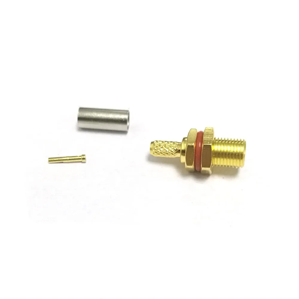 1PC New MCX Female Jack bulkhead nut RF coax Connector Crimp For RG316,RG174,LMR100 Straight Goldplated Wholesale
1PC New MCX Female Jack bulkhead nut RF coax Connector Crimp For RG316,RG174,LMR100 Straight Goldplated Wholesale