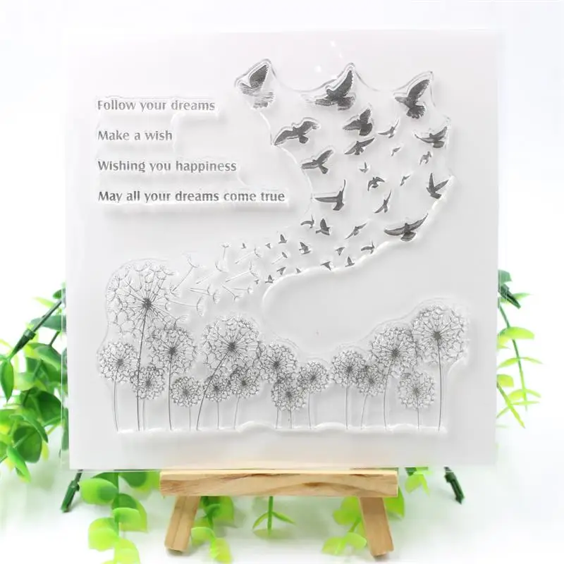 Follow Your Dreams Transparent Clear Silicone Stamps for DIY Scrapbooking/Card Making/Kids Crafts Fun Decoration Supplies 408 | Дом и сад