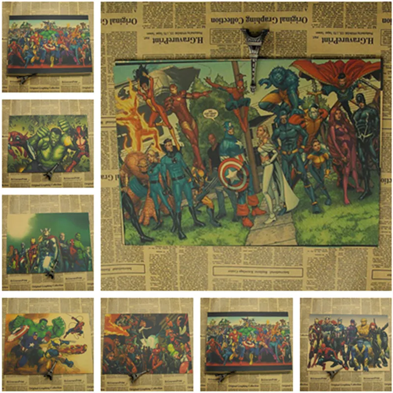 Marvel's The Avengers family photo poster cuadros superhero posters vintage anime Poster wall stickers for kids rooms home decor
Marvel's The Avengers family photo poster cuadros superhero posters vintage anime Poster wall stickers for kids rooms home decor