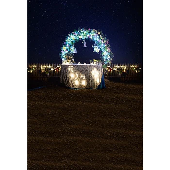 Beach Wedding Party Photo Booth Backdrop Sandy Floor Printed Wood Fence Flowers Arch Door Night Sky Stars Photography Background
Beach Wedding Party Photo Booth Backdrop Sandy Floor Printed Wood Fence Flowers Arch Door Night Sky Stars Photography Background