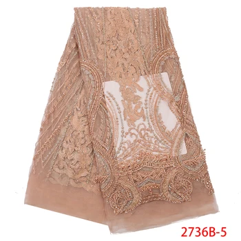 Hot Sale High Quality Design Lace Luxury African Fabric For Dress Heavy Beaded Handmade Beaded Lace Fabric QF2736B-5
Hot Sale High Quality Design Lace Luxury African Fabric For Dress Heavy Beaded Handmade Beaded Lace Fabric QF2736B-5