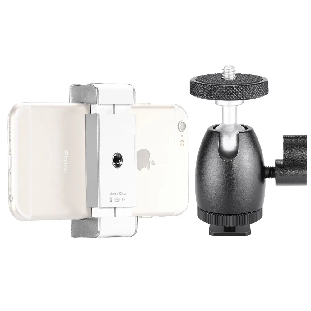 Neewer White Cellphone Holder Clip Desktop Tripod Mount with Mini Ball Head Hot Shoe Adapter for 14-inch and 18-inch Ring Light
Neewer White Cellphone Holder Clip Desktop Tripod Mount with Mini Ball Head Hot Shoe Adapter for 14-inch and 18-inch Ring Light