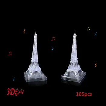 3D Crystal Clear Flash Music Eiffel Tower Puzzle Jigsaw Building Model Kit Educational Toys Gift For Kids
3D Crystal Clear Flash Music Eiffel Tower Puzzle Jigsaw Building Model Kit Educational Toys Gift For Kids