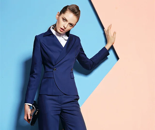 Custom made Royal Blue Women Business Suits Formal Office Pants Suits Work Wear Ladies One Button suit Jacket+Pants
Custom made Royal Blue Women Business Suits Formal Office Pants Suits Work Wear Ladies One Button suit Jacket+Pants