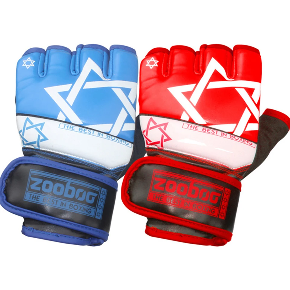 Zooboo High quality MMA Half finger Boxing Gloves Men Women Sandbag Muay Thai Fighting Training Sports Equipment kicking gloves
Zooboo High quality MMA Half finger Boxing Gloves Men Women Sandbag Muay Thai Fighting Training Sports Equipment kicking gloves