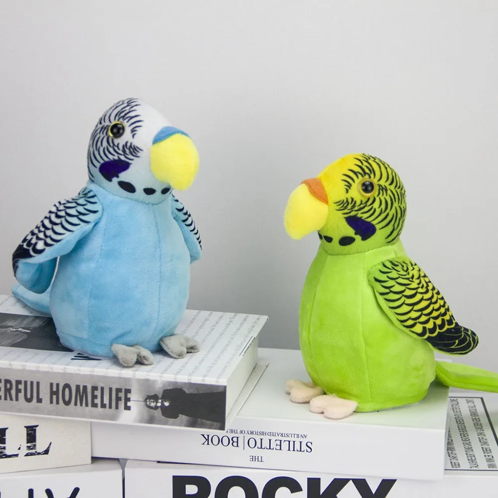 Electric Talking Parrot plush Toy Cute Speaking Record Repeat Waving flappy Wings Electronic Bird Stuffed Toy Kids Birthday Gift
Electric Talking Parrot plush Toy Cute Speaking Record Repeat Waving flappy Wings Electronic Bird Stuffed Toy Kids Birthday Gift