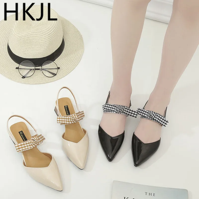 HKJL Fashion Spring/summer 2019 new stiletto high-heeled women's shoes with bows and pointed back sandals A157
HKJL Fashion Spring/summer 2019 new stiletto high-heeled women's shoes with bows and pointed back sandals A157