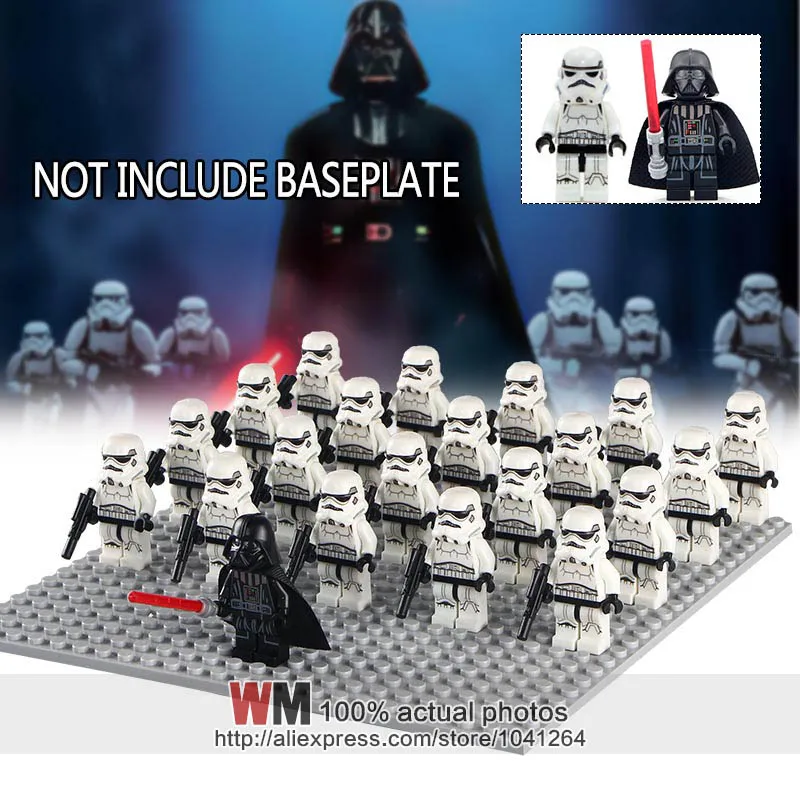 21PCS/lot legoings Star Wars Darth Vader Leader First Order Stormtroopers Army Troops Building Blocks Bricks Toys for Children
21PCS/lot legoings Star Wars Darth Vader Leader First Order Stormtroopers Army Troops Building Blocks Bricks Toys for Children