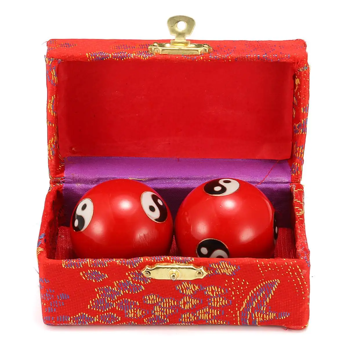 Red Chinese Health Daily Hand Finger Exercise Stress Relief Baoding Balls Relaxation Therapy Yin Yang Handballs Red Massage Tool
Red Chinese Health Daily Hand Finger Exercise Stress Relief Baoding Balls Relaxation Therapy Yin Yang Handballs Red Massage Tool