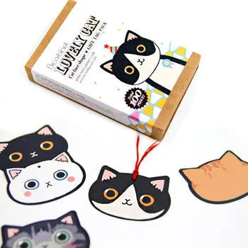 100pcs/set Lovely cartoon cat paper Bookmark creative cat face shape book marks stationery items Book Clip gift tag pack
100pcs/set Lovely cartoon cat paper Bookmark creative cat face shape book marks stationery items Book Clip gift tag pack