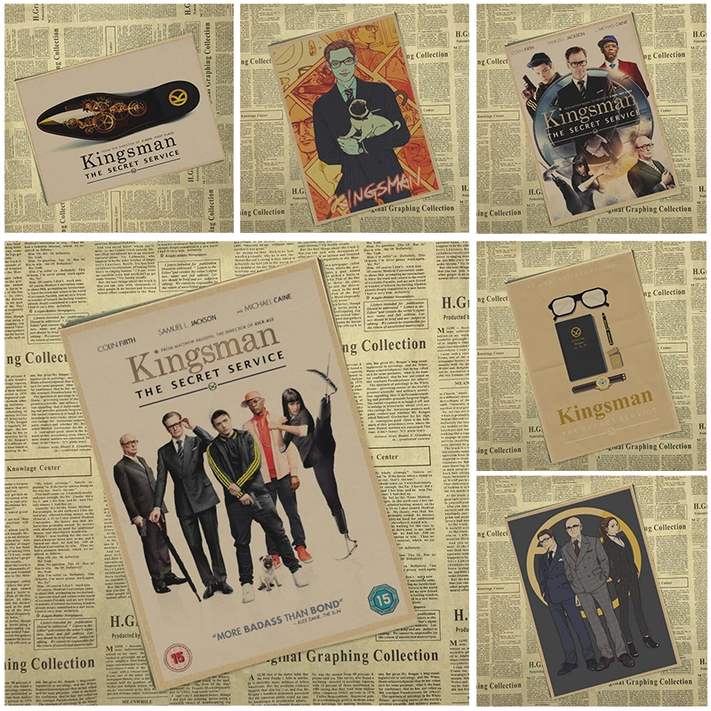Декоративные картины на стену в стиле секретной службы Kingsman бар кафе гостиная