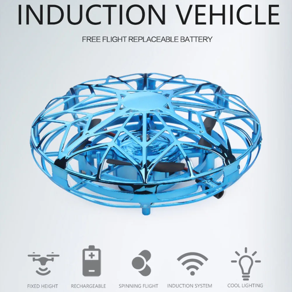 Pokich Induction Vehicle LED Frisbee Palm UFO Aircraft Automatic Obstacle Avoidance Drone Round Helicopter
Pokich Induction Vehicle LED Frisbee Palm UFO Aircraft Automatic Obstacle Avoidance Drone Round Helicopter