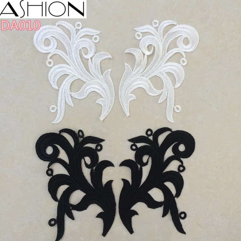 ASHION 5 Mirror pairs white black Lace Fabric Sewing Wedding Dress Applique Lace patch/mixed batch DA010
ASHION 5 Mirror pairs white black Lace Fabric Sewing Wedding Dress Applique Lace patch/mixed batch DA010