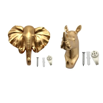 2Pcs Creative 3D Animal Head Wall Door Hook Wall Mounted Hanger for Key Hat Glass Bag Hanger Home Kitchen Bathroom Storage Hooks
2Pcs Creative 3D Animal Head Wall Door Hook Wall Mounted Hanger for Key Hat Glass Bag Hanger Home Kitchen Bathroom Storage Hooks