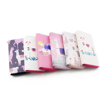 10PCS / LOT 3D Printing Cartoon Cute Alpaca Student PU Leather Long Wallet Clutch Purse Card Holder Phone Pocket Zipper Handbags
10PCS / LOT 3D Printing Cartoon Cute Alpaca Student PU Leather Long Wallet Clutch Purse Card Holder Phone Pocket Zipper Handbags