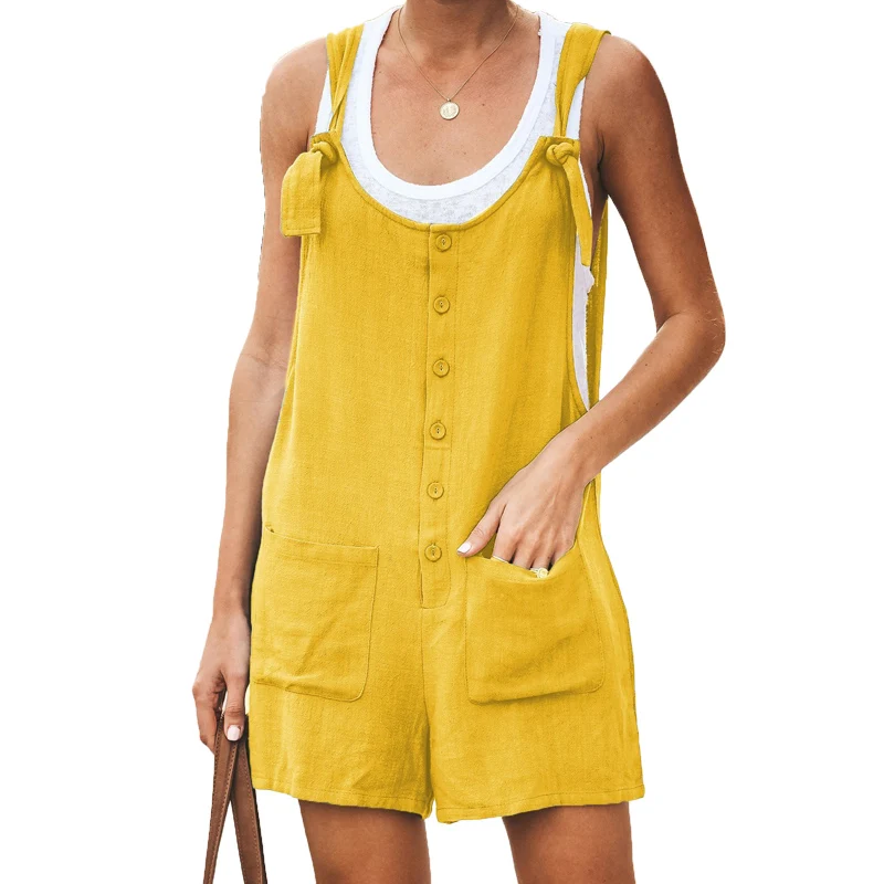 Casual Cotton Linen Loose Short Jumpsuit 2019 Summer Beach Women Bib Pants Playsuit Romper Women Streetwear One Piece Jumpsuits
Casual Cotton Linen Loose Short Jumpsuit 2019 Summer Beach Women Bib Pants Playsuit Romper Women Streetwear One Piece Jumpsuits