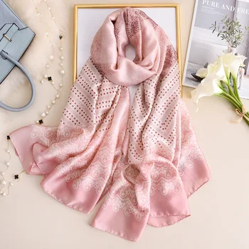 Fashion Dot Print Silk Scarves Women 2020 New Wave Pattern Shawls Wraps Large Foulard Hijab Femme High Quality Scarf Pashmina
Fashion Dot Print Silk Scarves Women 2020 New Wave Pattern Shawls Wraps Large Foulard Hijab Femme High Quality Scarf Pashmina