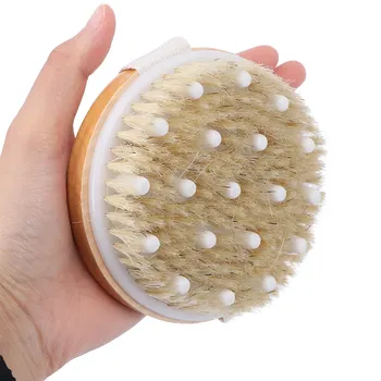 Bath Shower Natural Boars Hair Bristles Natural Bristles Body Brush Scrubber Long Handle Wooden Massage Brushes Hot Sale
Bath Shower Natural Boars Hair Bristles Natural Bristles Body Brush Scrubber Long Handle Wooden Massage Brushes Hot Sale