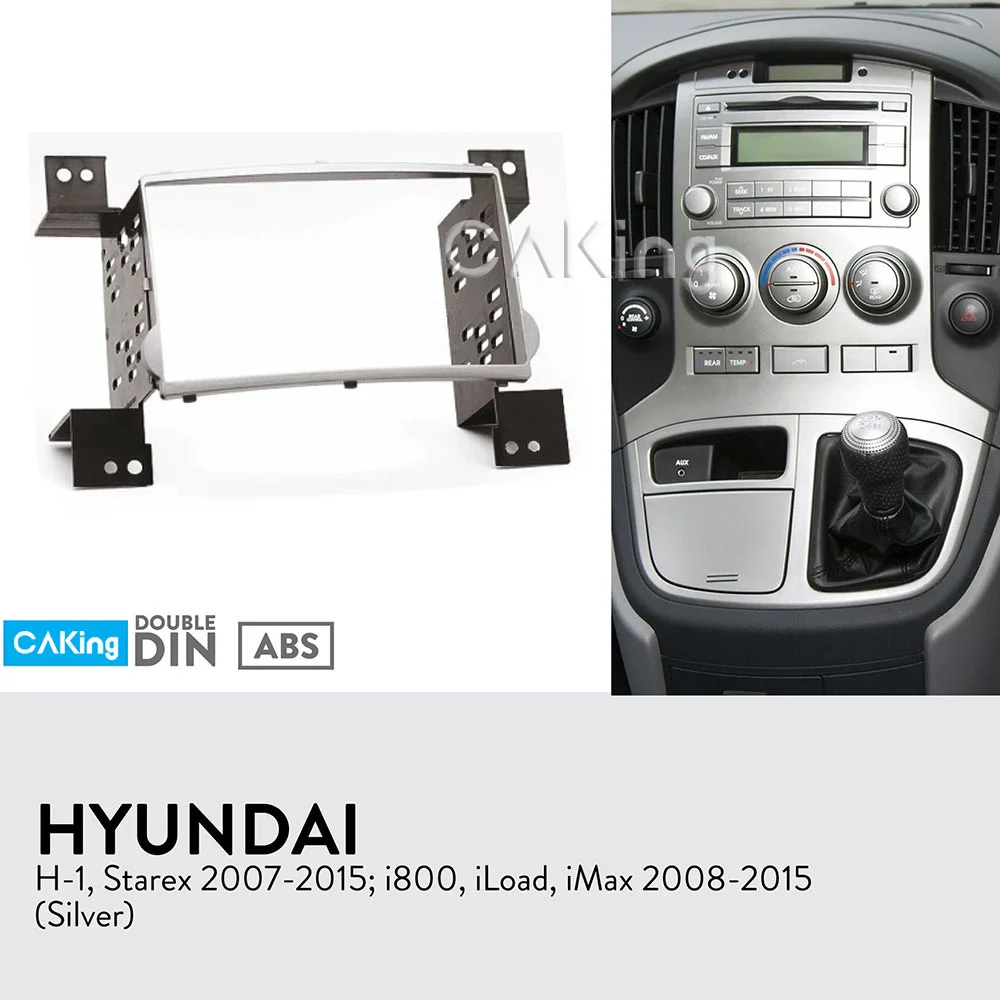 Fascia Radio Panel for HYUNDAI H-1, Starex 2007-2015; i800, iLoad, iMax 2008-2015 (Silver) Dash Kit Install Facia Plate Console
Fascia Radio Panel for HYUNDAI H-1, Starex 2007-2015; i800, iLoad, iMax 2008-2015 (Silver) Dash Kit Install Facia Plate Console