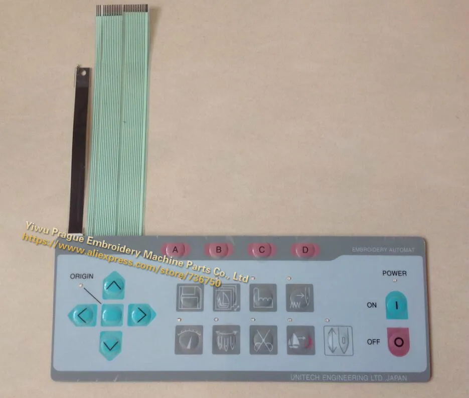 EBY01570 Keyboard Keypad Operation Panel Membrane Switch Barudan embroidery machine spare parts store 736750
EBY01570 Keyboard Keypad Operation Panel Membrane Switch Barudan embroidery machine spare parts store 736750