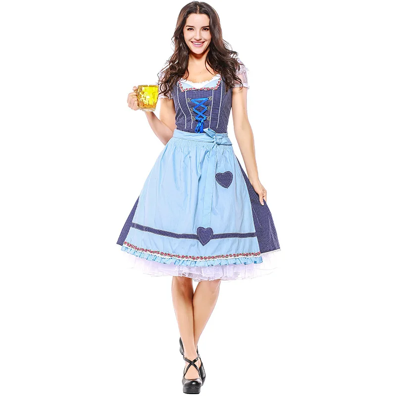 Umorden Cotton Oktoberfest Costume Women German Bavarian Restaurant Club Bar Beer Maid Waiter Cosplay Blue Plaid Fantasia Dress
Umorden Cotton Oktoberfest Costume Women German Bavarian Restaurant Club Bar Beer Maid Waiter Cosplay Blue Plaid Fantasia Dress