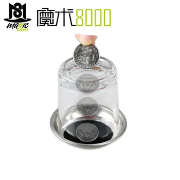 New Funny Coin Penetrates into the Cup Tricks The Good Stretch COINS Through the Glass Magical Steel Cup Mat Magic Trick Props
New Funny Coin Penetrates into the Cup Tricks The Good Stretch COINS Through the Glass Magical Steel Cup Mat Magic Trick Props
