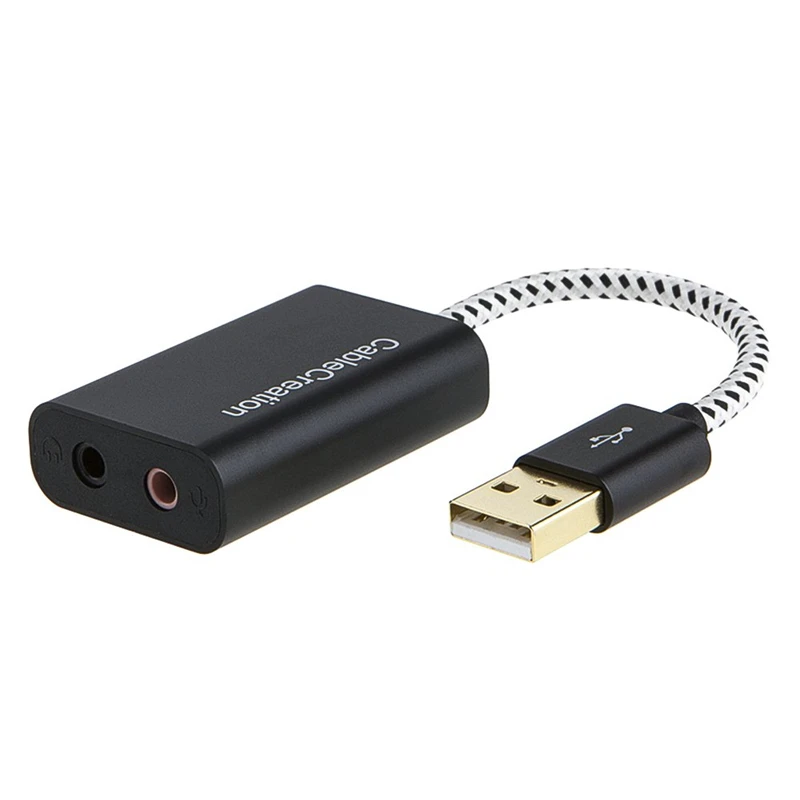 USB Audio Adapter,External Sound Adapter with 3.5mm Jack for Windows,Mac,Linux Extra,PS4,Plug and Play
USB Audio Adapter,External Sound Adapter with 3.5mm Jack for Windows,Mac,Linux Extra,PS4,Plug and Play