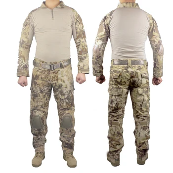 Army Military Multicam Tactical Combat Training Uniform Gen3 shirt + pants Military Army Suit with knee pads
Army Military Multicam Tactical Combat Training Uniform Gen3 shirt + pants Military Army Suit with knee pads