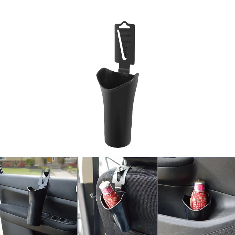 Universal Black Car Multifunction Umbrella Holder Box, Trash Bin