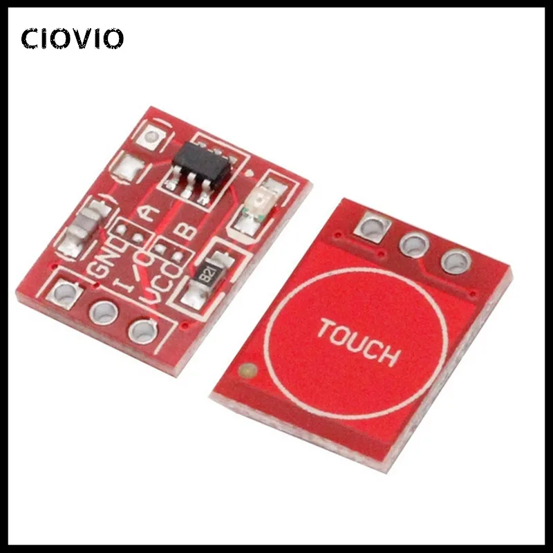 10Pcs TTP223 Touch Key Switch Module Touch Button Capacitive Switches Self-Locking/No-Locking Capacitive Touch Switches
10Pcs TTP223 Touch Key Switch Module Touch Button Capacitive Switches Self-Locking/No-Locking Capacitive Touch Switches