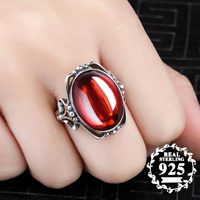 12*16mm NOT FAKE S925 Sterling Silver Australia Ruby Rings good taste Rings handicraft Gemstone Retro Chalcedony
12*16mm NOT FAKE S925 Sterling Silver Australia Ruby Rings good taste Rings handicraft Gemstone Retro Chalcedony