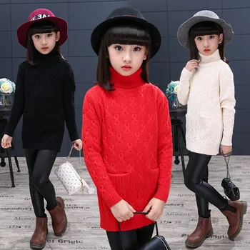 2019 New Girl Sweater Autumn and Winter High Collar Sweater Girls Pullover Sweater
2019 New Girl Sweater Autumn and Winter High Collar Sweater Girls Pullover Sweater