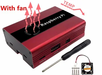 For Raspberry Pi 3 Aluminum Alloy Metal Shell with fan Compatible Raspberry 2/Rpi B+ Good Heat dissipation Housing Enclosure Box
For Raspberry Pi 3 Aluminum Alloy Metal Shell with fan Compatible Raspberry 2/Rpi B+ Good Heat dissipation Housing Enclosure Box