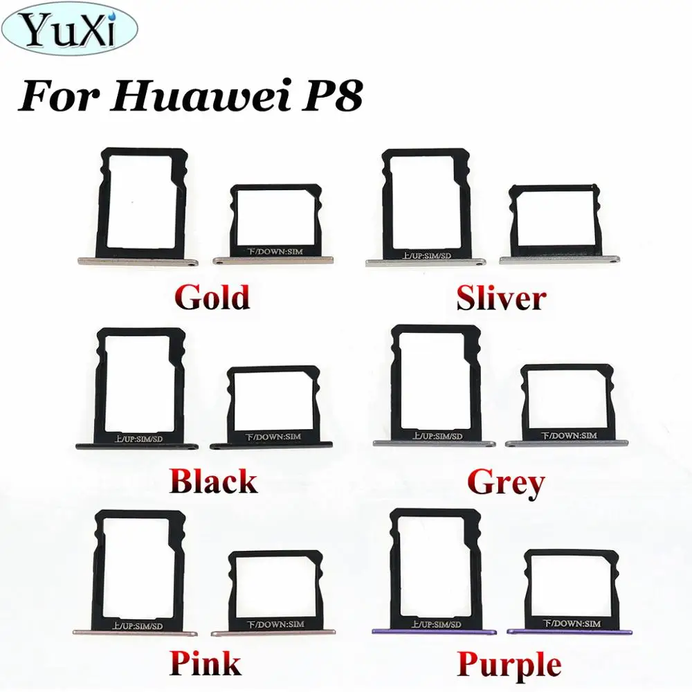 YuXi 1Set For Huawei P8 SIM Card Tray Holder With Micro SD Card Tray Slot Holder Replacement Part For Huawei P8 
YuXi 1Set For Huawei P8 SIM Card Tray Holder With Micro SD Card Tray Slot Holder Replacement Part For Huawei P8