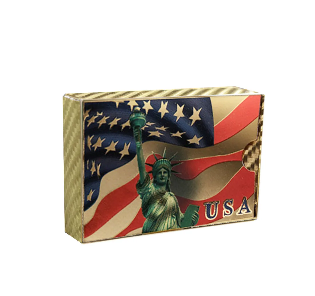 Table Game Gifts 24k Gold Foil Gold Playing Card USA Liberty Poker Card Personalized Gift
Table Game Gifts 24k Gold Foil Gold Playing Card USA Liberty Poker Card Personalized Gift