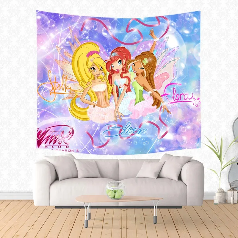 Winx Club Pattern Polyester Tapestry Beach Yoga Picnic Mat Travel Throw Blanket Custom Bed Sheet Home Decor
Winx Club Pattern Polyester Tapestry Beach Yoga Picnic Mat Travel Throw Blanket Custom Bed Sheet Home Decor