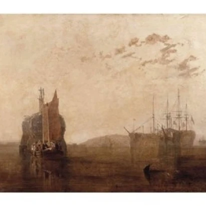 Hulks on the Tamar Poster Print by J.M.W. Turner (24 x 18)