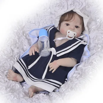 23"Full Body Silicone Reborn Babies Doll waterproof menina bonecas dolls npk toys super quality doll kids birthday gifts toy
23"Full Body Silicone Reborn Babies Doll waterproof menina bonecas dolls npk toys super quality doll kids birthday gifts toy