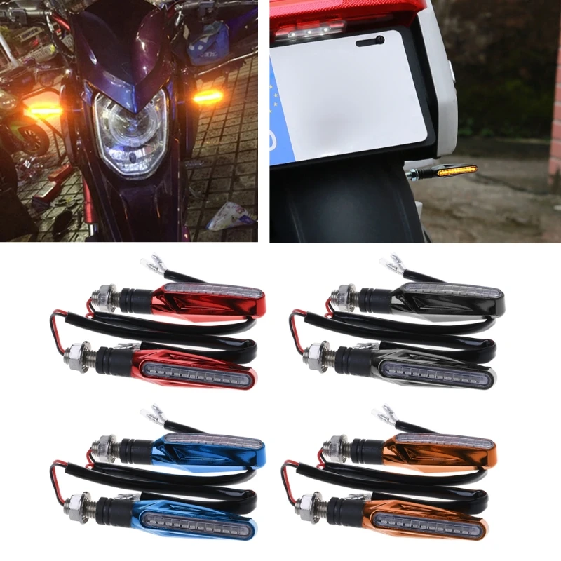 1Pairs New 12V Flowing Universal Yellow LED Motorcycle Indicators Turn Signals Light
1Pairs New 12V Flowing Universal Yellow LED Motorcycle Indicators Turn Signals Light
