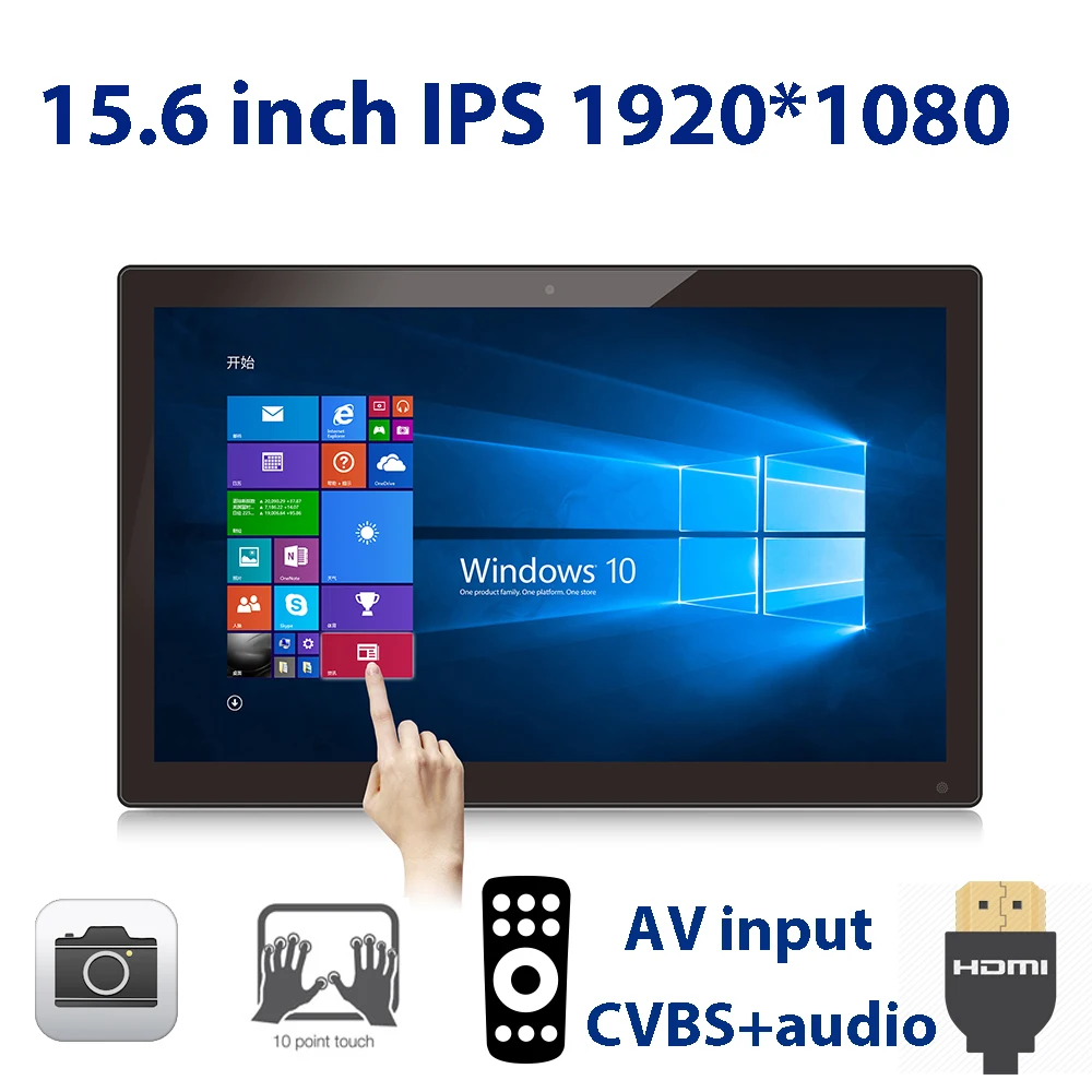 15.6 inch touch screen monitor ONLY(10 point capacitive touch, 1920*1080 IPS, HDMI in, AV in, line out, 2M camera, Remote, USB)
15.6 inch touch screen monitor ONLY(10 point capacitive touch, 1920*1080 IPS, HDMI in, AV in, line out, 2M camera, Remote, USB)