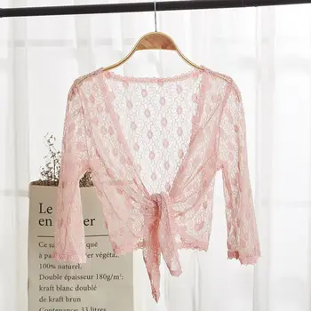 Women Summer Thin Long Sleeve Jacket Shrug Bolero Short Sleeve Shrug Bolero Casaco Feminino Slim Open Stitch Ladies Coat Outer
Women Summer Thin Long Sleeve Jacket Shrug Bolero Short Sleeve Shrug Bolero Casaco Feminino Slim Open Stitch Ladies Coat Outer