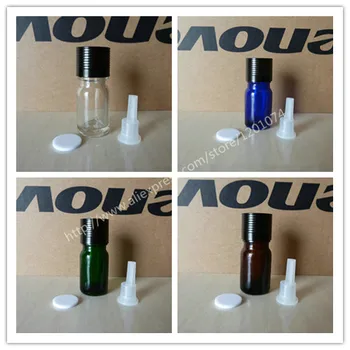 5ml clear/blue/green/brown shiny Glass Bottle With aluminum shiny black cap(lines)+clear insert.Oil vial,Essential Oil bottle
5ml clear/blue/green/brown shiny Glass Bottle With aluminum shiny black cap(lines)+clear insert.Oil vial,Essential Oil bottle
