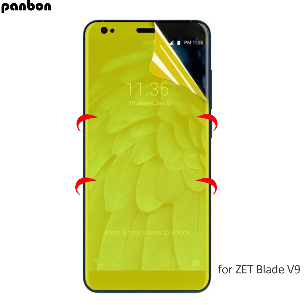 3D мягкая Гидрогелевая Передняя пленка для ZTE blade V9 V10 Защитная экрана нано-пленка
