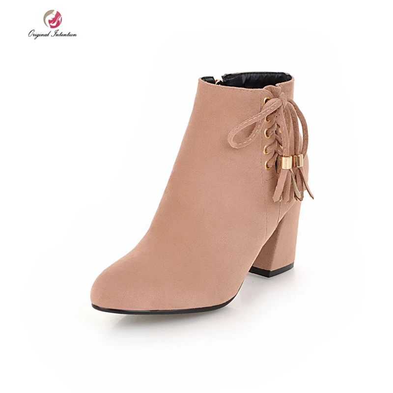 Original Intention Concise Flock Ankle Women Boots New Winter High Heels Side Fringe Boots Shoes Woman Black Grey Apricot US 16
Original Intention Concise Flock Ankle Women Boots New Winter High Heels Side Fringe Boots Shoes Woman Black Grey Apricot US 16