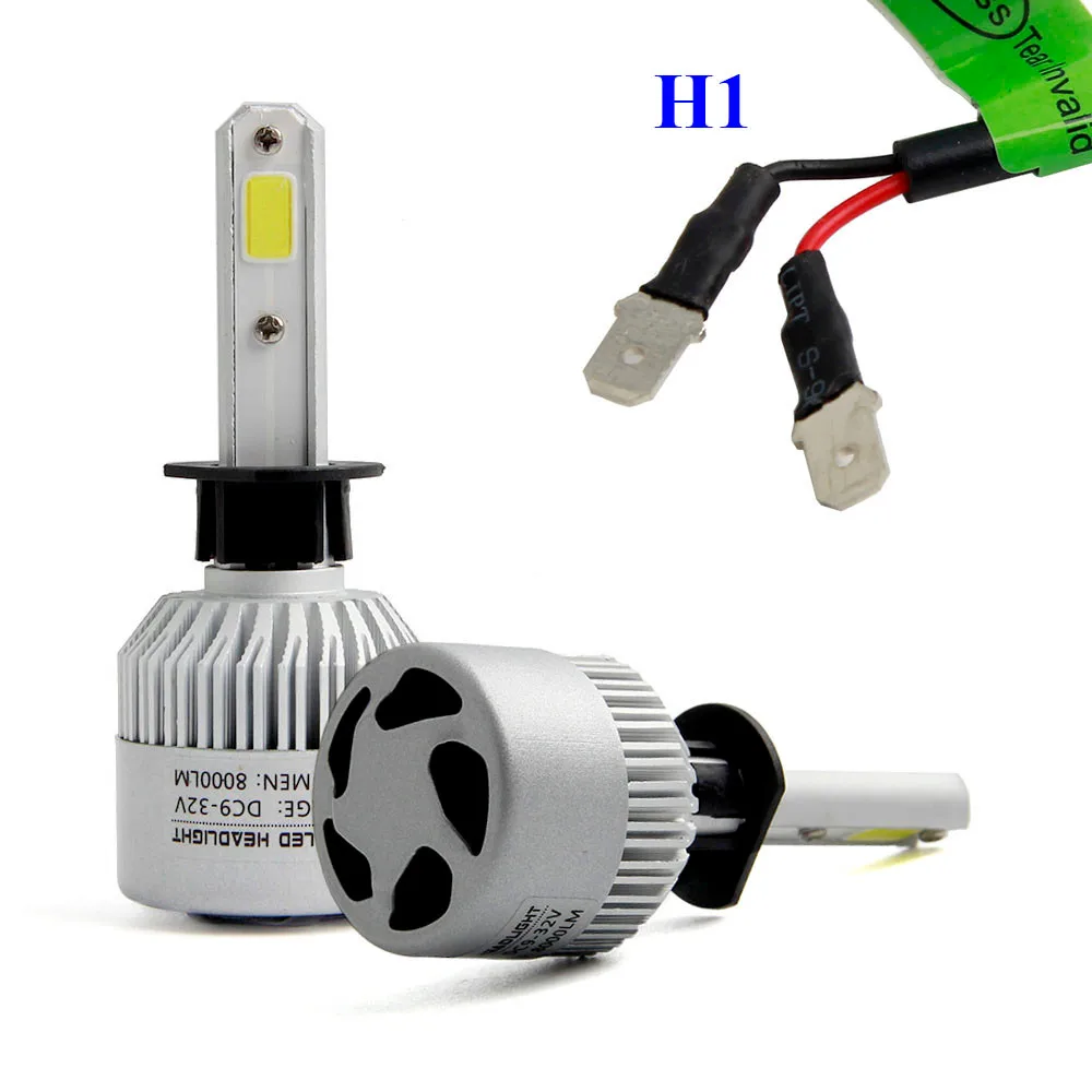 H1 110W 16000LM LED Headlight Conversion Kit Car Beam Bulb Driving Lamp 6000K (1)