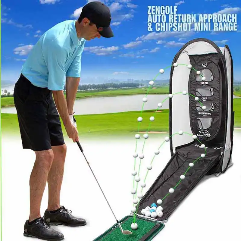 Brand Zen Golf Swing Exercises Golf Practice Net Cage Mat